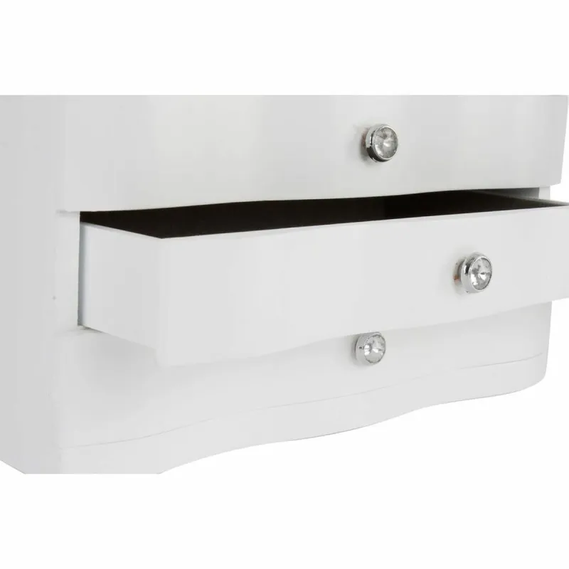 Шкатулка DKD Home Decor 27 x 18 x 16 cm Белый Деревянный MDF