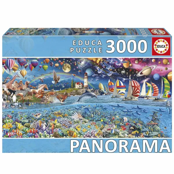 Dėlionė Educa Panorama de la Vida 3000 Dalys