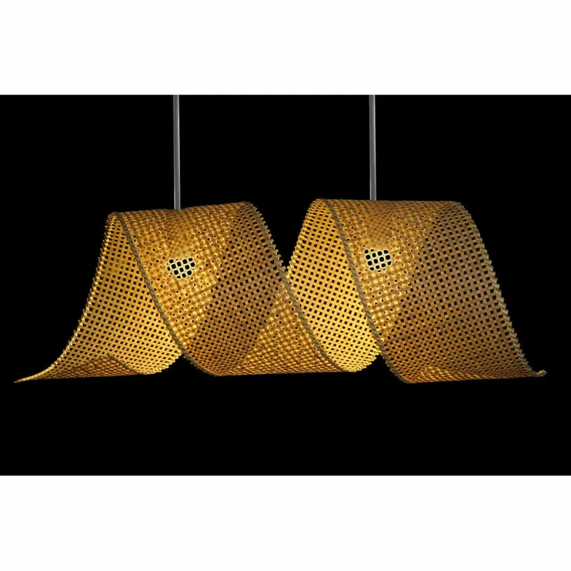 griestu gaismas DKD Home Decor Gaiši brūns Koks Bambuss 50 W 220 V 80 x 30 x 30 cm