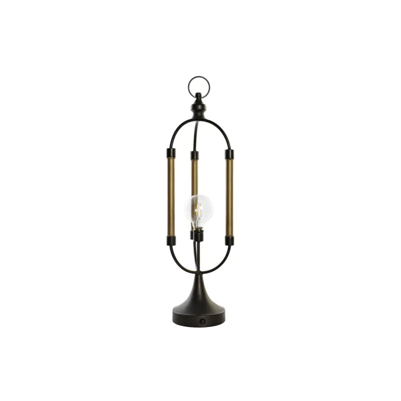 Apšvietimo apdaila DKD Home Decor Juoda Auksinis Metalinis (18 x 18 x 61 cm)