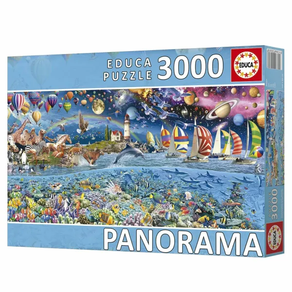 Dėlionė Educa Panorama de la Vida 3000 Dalys