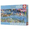 Dėlionė Educa Panorama de la Vida 3000 Dalys