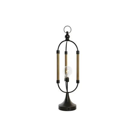 Koristevalot DKD Home Decor Musta Kullattu Metalli (18 x 18 x 61 cm)