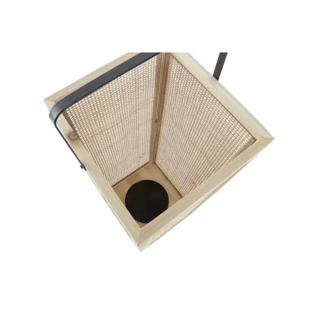 Žibintas DKD Home Decor LD-181413 20,5 x 21,3 x 61 cm Luonnollinen Musta