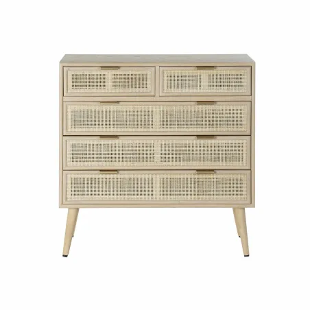 Kummut DKD Home Decor Naturaalne Paulownia puit Puit MDF Scandi 80 x 39,5 x 81 cm