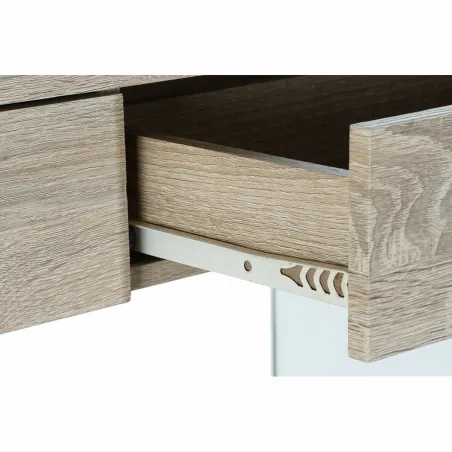 Plaukti DKD Home Decor 90 x 35 x 180 cm Stikls Dabisks Koks Caurspīdīgs Koks MDF