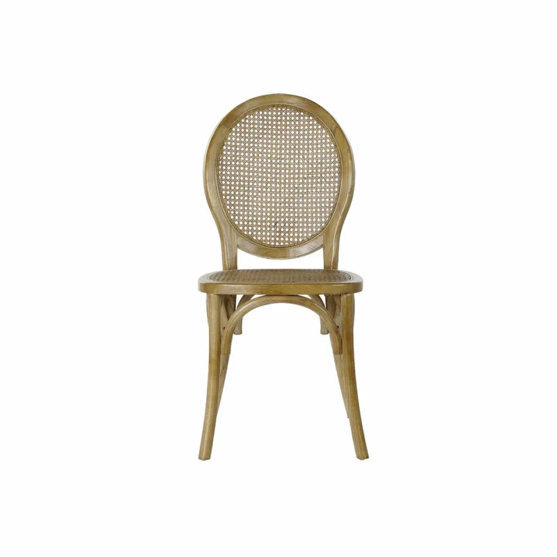ēdamistabas krēsls DKD Home Decor Gaiši brūns Rotangpalma Gobas koks 45 x 42 x 92 cm