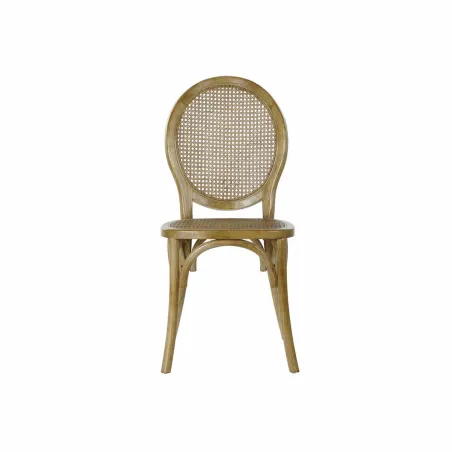 ēdamistabas krēsls DKD Home Decor Gaiši brūns Rotangpalma Gobas koks 45 x 42 x 92 cm