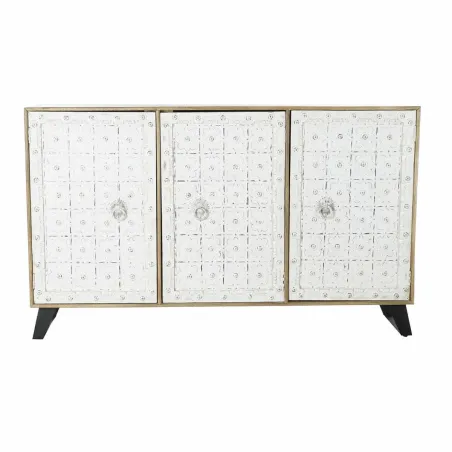 Sivupöytä DKD Home Decor   Valkoinen Luonnollinen Mangopuu 165 x 45 x 100 cm