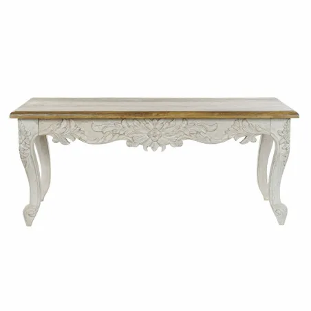 Olohuoneen pöytä DKD Home Decor Valkoinen Luonnollinen 120 x 61 x 49 cm