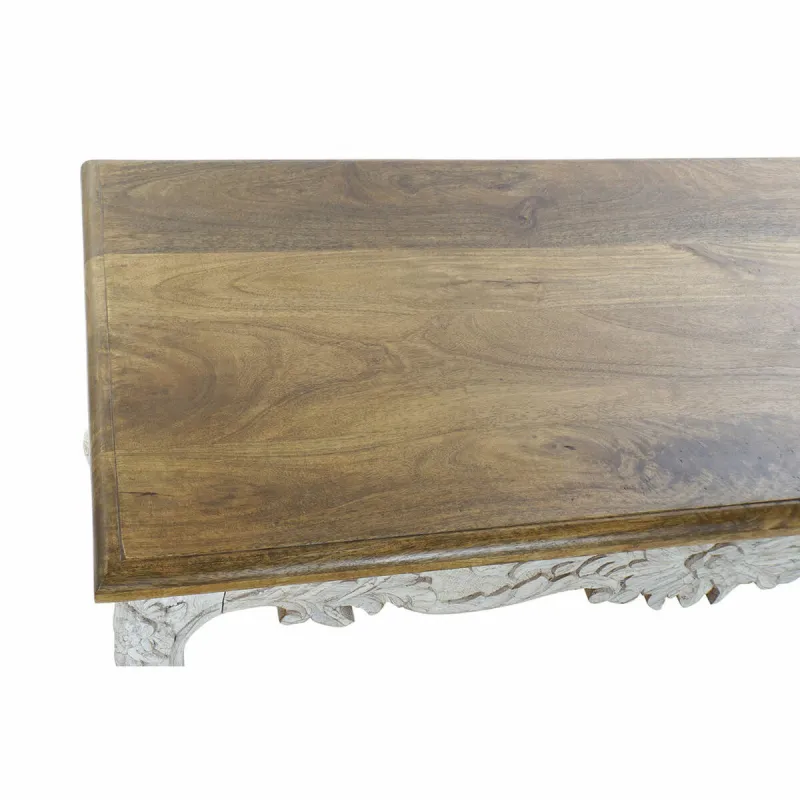Centrinis stalas DKD Home Decor Balta Natūralus 120 x 61 x 49 cm