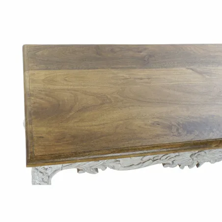 Centrinis stalas DKD Home Decor Balta Natūralus 120 x 61 x 49 cm