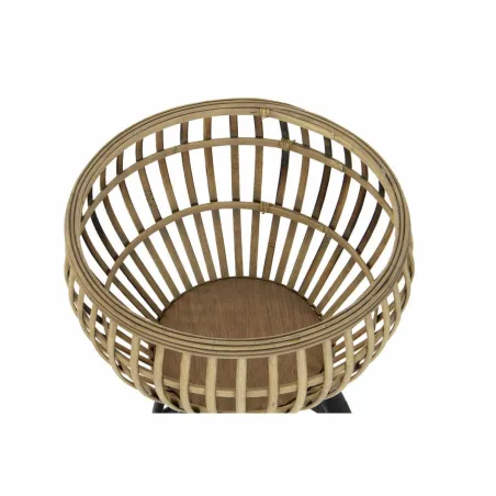 Lillepott DKD Home Decor Naturaalne Metall Bambus Bali 41 x 41 x 68 cm