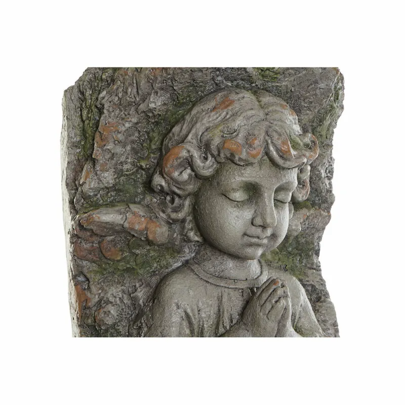 Kabantis šviestuvas DKD Home Decor Stiklo pluoštas Pilka Angelas (29 x 22 x 74 cm)