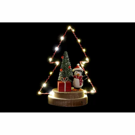 Новогоднее украшение DKD Home Decor Дерево Металл Деревянный (17 x 11 x 21 cm) (3 pcs)