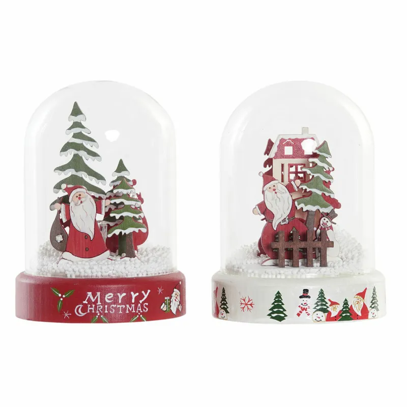 Kalėdų papuošalai DKD Home Decor Derva Stiklas Senis Šaltis (2 pcs) (9 x 9 x 11 cm)