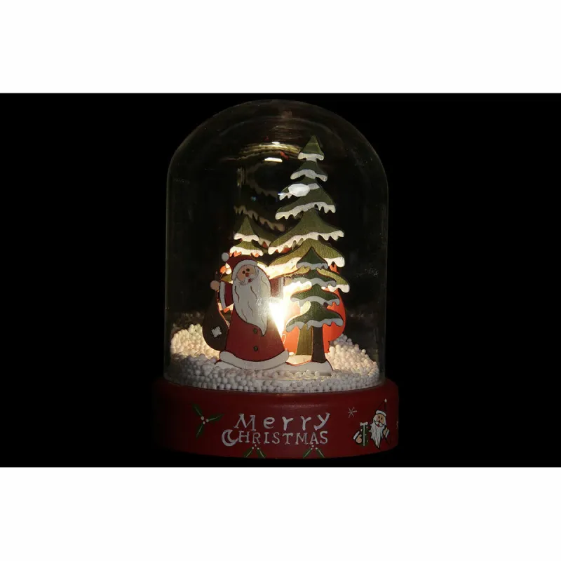 Jõuluehe DKD Home Decor Vaik Kristall Jõuluvana (2 pcs) (9 x 9 x 11 cm)