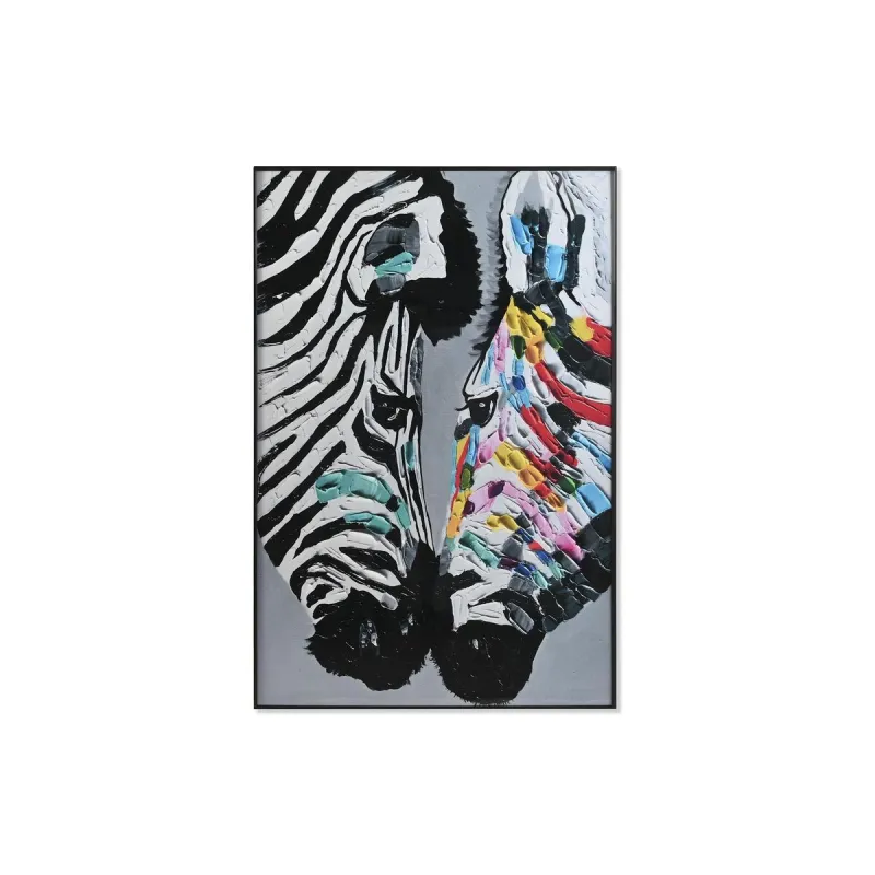 Maalaus DKD Home Decor Alumiini Puu MDF 80 x 3 x 120 cm 80 x 3,5 x 120 cm