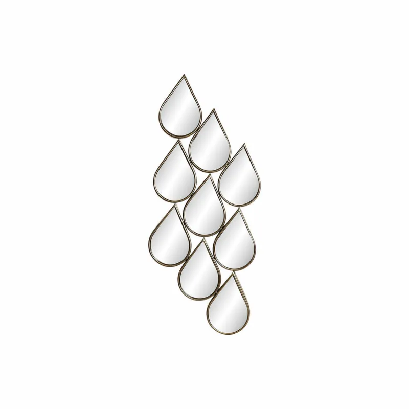 Настенное зеркало DKD Home Decor Позолоченный современный слеза 40 x 2,5 x 100 cm