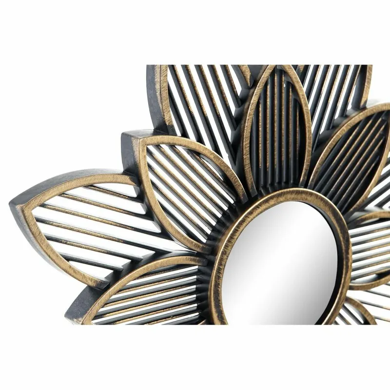 Mirror Set DKD Home Decor Mirror Champagne Golden PP 2 Units (25 x 1 x 25 cm)
