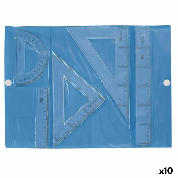 Geometry set Safta 940001 Transparent (10 Units)