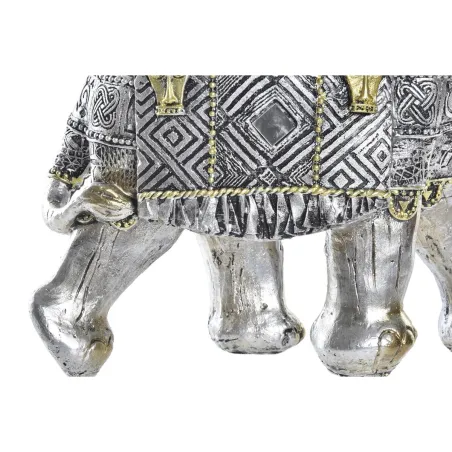 Dekoratiivkuju DKD Home Decor Elevant Hõbedane Kuldne Vaik (22,5 x 10,7 x 21,5 cm) (2 Ühikut)