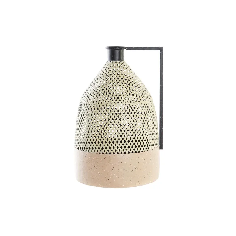 Vaza DKD Home Decor Juoda Metalinis Ruda Šviesiai rudas (26 x 26 x 39 cm)