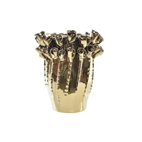 Vāze DKD Home Decor Porcelāns Bronza Moderns (18 x 18 x 23 cm)