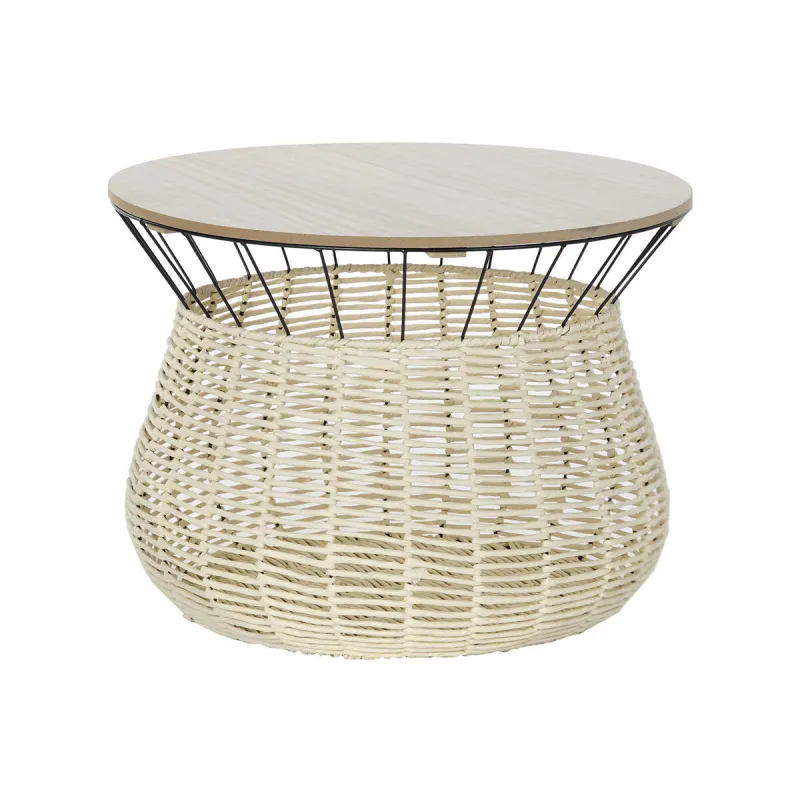 Centrinis stalas DKD Home Decor Juoda Natūralus Metalinis Geležis Medžio MDF 30 x 40 cm 54 x 54 x 40 cm