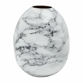Vāze DKD Home Decor Metāls Brūns Balts Marmors Moderns (13 x 13 x 16 cm) (2 gb.)