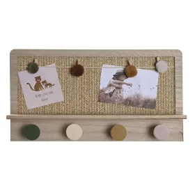 Riidenagi DKD Home Decor Naturaalne Mitmevärviline kiud Puit MDF (45 x 6 x 24 cm)