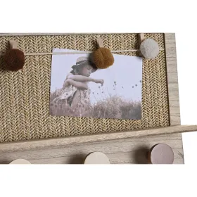 Riidenagi DKD Home Decor Naturaalne Mitmevärviline kiud Puit MDF (45 x 6 x 24 cm)