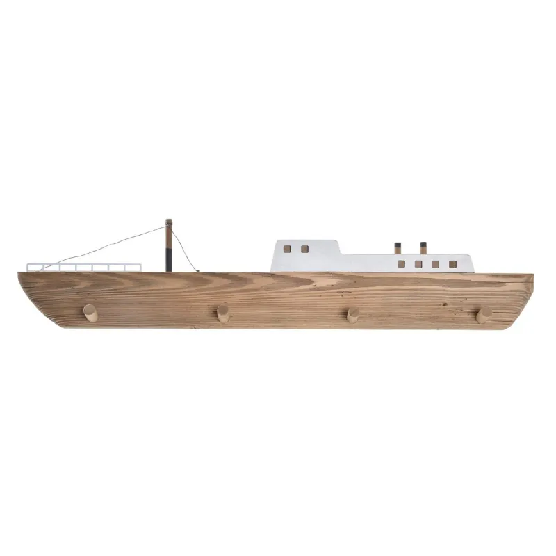 Seina riidepuu DKD Home Decor 91 x 8,5 x 20 cm Naturaalne Puit Barco