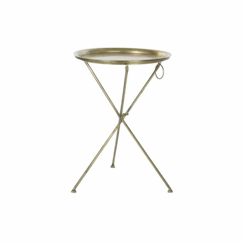 Вспомогательный стол DKD Home Decor Позолоченный Латунь (47,5 x 47,5 x 64,5 cm)