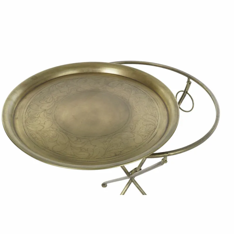 Вспомогательный стол DKD Home Decor Позолоченный Латунь (47,5 x 47,5 x 64,5 cm)