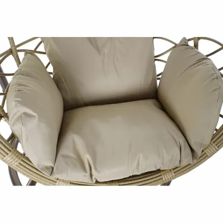 Pakabinamas sodo fotelis DKD Home Decor Ruda Rusvai gelsva Šviesiai rudas Aliuminis sintetinis rotangas 90 x 70 x 110 cm 100 x 7