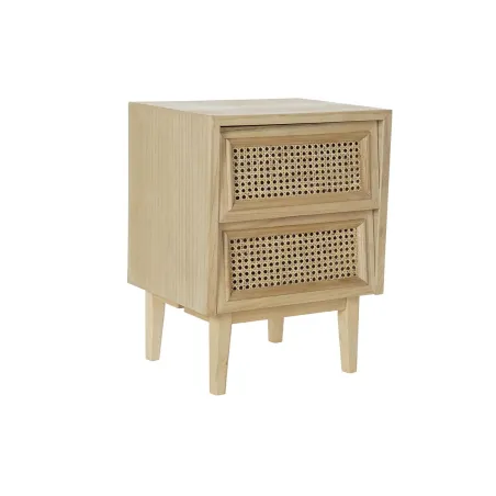 Ночной столик DKD Home Decor Натуральный ротанг Древесина павловнии (43 x 33,7 x 56 cm)
