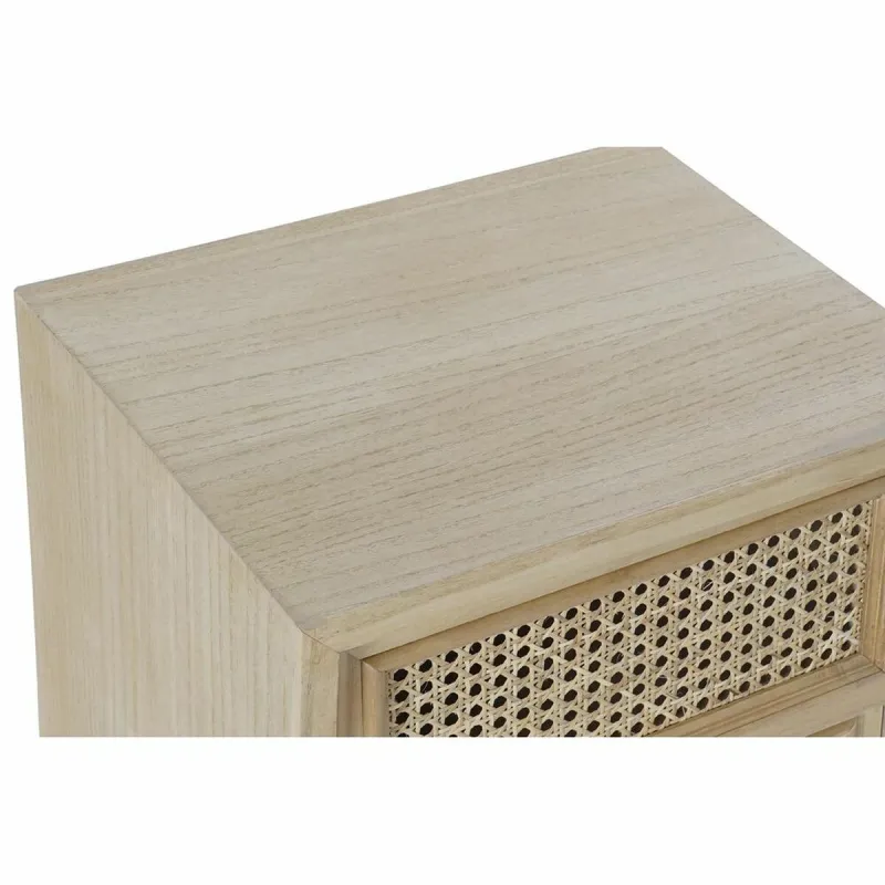 Ночной столик DKD Home Decor Натуральный ротанг Древесина павловнии (43 x 33,7 x 56 cm)