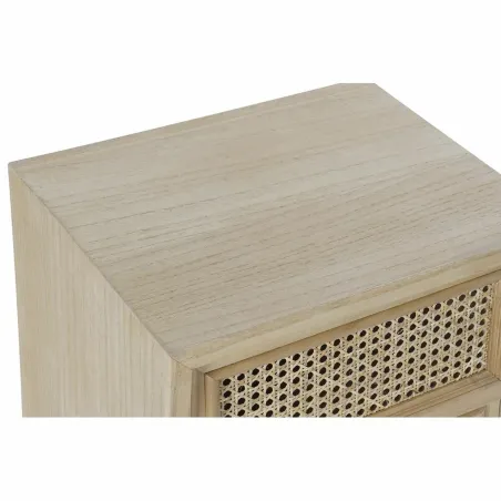 Ночной столик DKD Home Decor Натуральный ротанг Древесина павловнии (43 x 33,7 x 56 cm)