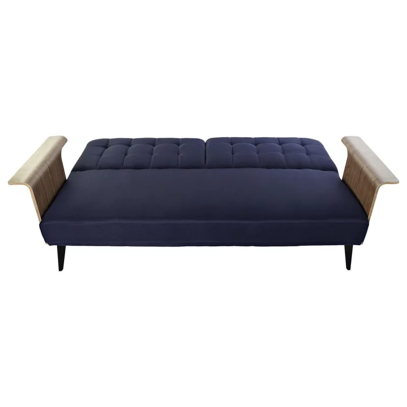 Diivanvoodi DKD Home Decor Sinine Pruun Must Metall Kaasaegne Linna 203 x 87 x 81 cm