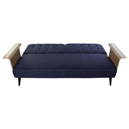 Диван-кровать DKD Home Decor Синий Коричневый Чёрный Металл современный город 203 x 87 x 81 cm