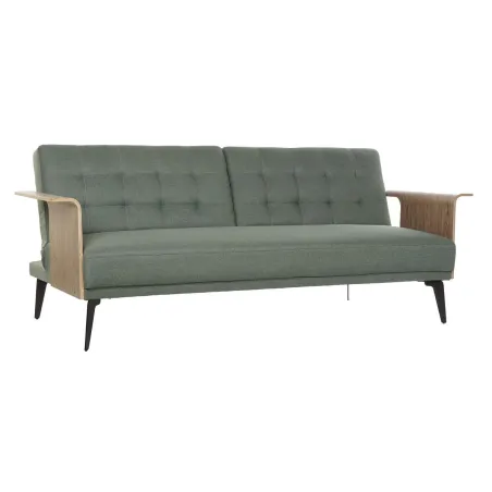Vuodesohva DKD Home Decor 203 x 87 x 81 cm Musta Metalli Ruskea Vihreä