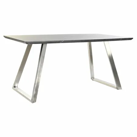 Valgomojo stalas DKD Home Decor Juoda Plienas Medžio MDF 160 x 90 x 76 cm
