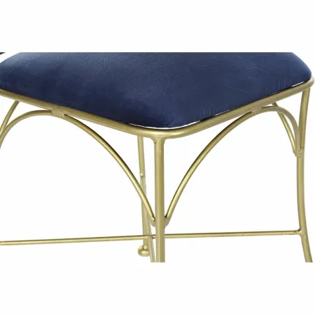 Valgomojo kėdė DKD Home Decor Mėlyna Auksinis 45 x 42 x 88,5 cm