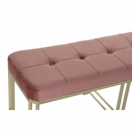Банкетка DKD Home Decor   Розовый Металл Велюр (120 x 40 x 46 cm)