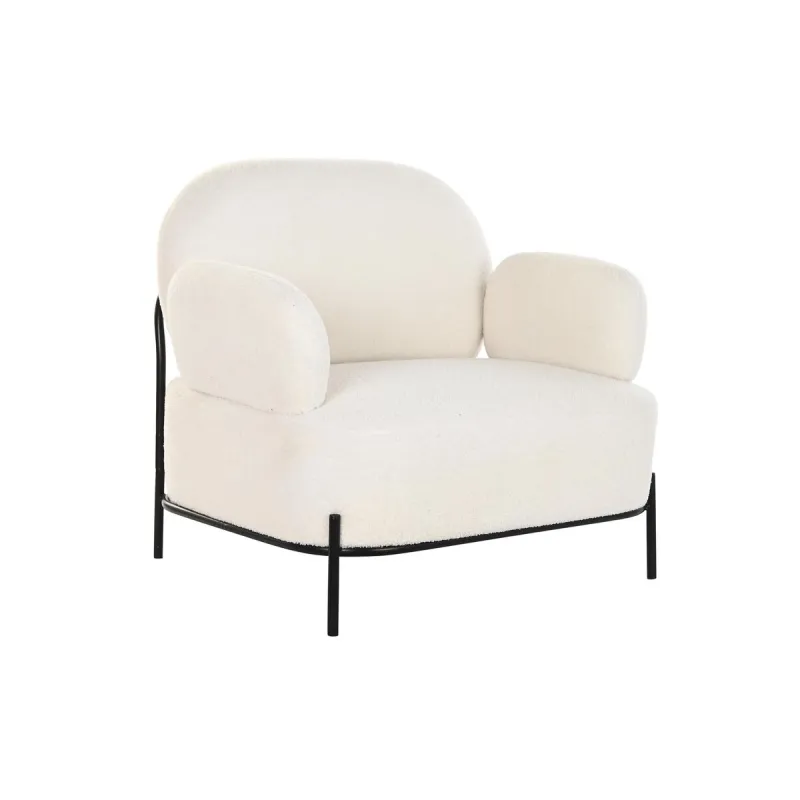 Tugitool DKD Home Decor Valge Must 86 x 74 x 77 cm