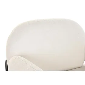 atzveltnes krēsls DKD Home Decor Balts Melns 86 x 74 x 77 cm