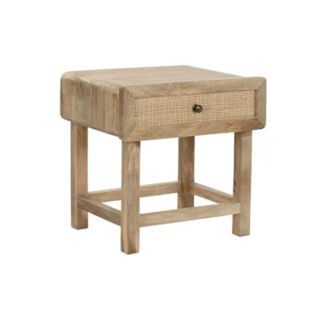 Yöpöytä DKD Home Decor Ruskea Luonnollinen Mangopuu 50 x 40 x 50 cm