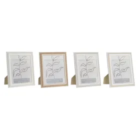 Фото рамка DKD Home Decor Стеклянный Бежевый Зеленый PS Скандинавский (25 x 2 x 30 cm) (4 штук)