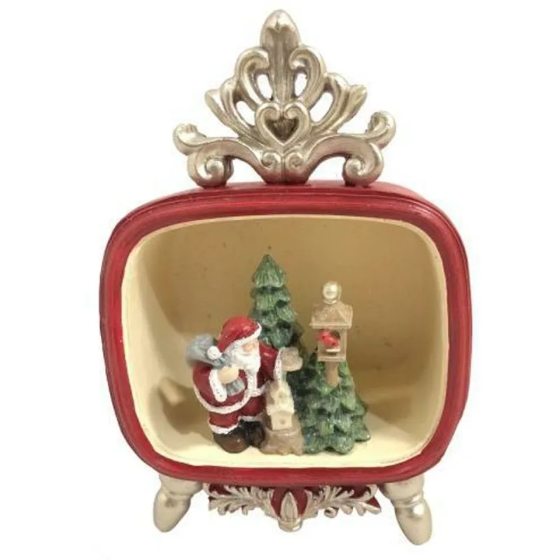 Kalėdų papuošalai DKD Home Decor Derva (10 x 5,5 x 13 cm) (4 vnt.)
